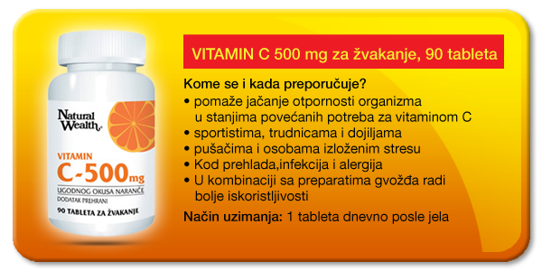 natural wealth vitamin c za žvakanje